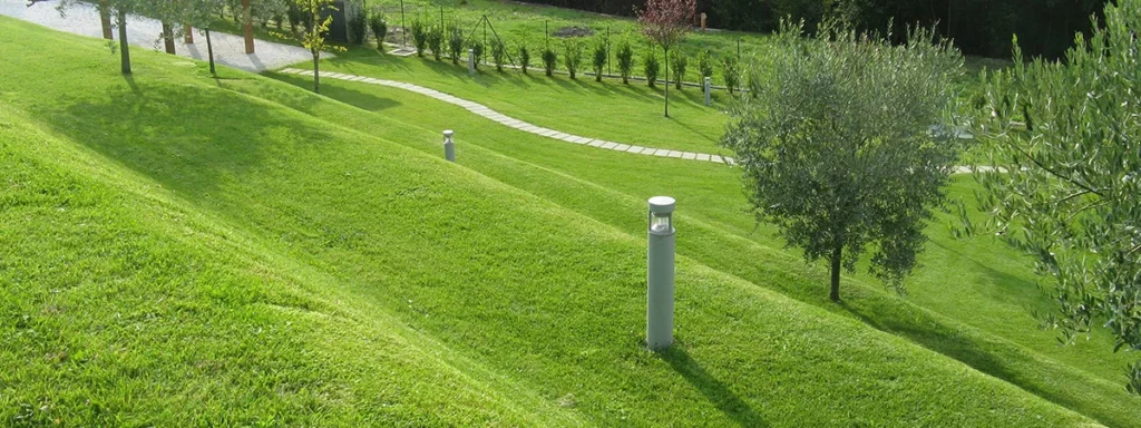 Illustration de réalisation d'espace paysager en pelouse naturelle avec Facil'Gazon